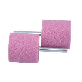 1-1/2" (D) x 1-1/2" (T), W238, Cylinder End, Vitrified Aluminum Oxide Mounted Points, Abrasive, 2 Pcs, Made In Taiwan