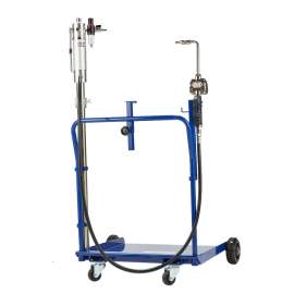 Air power oil dispenser with gear oil meter and trolley