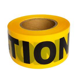 Caution Barricade Tape 3" x 1000 ft Yellow and Black