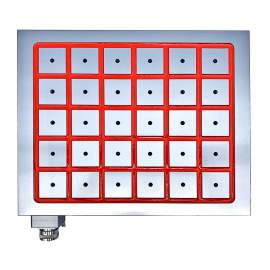 16-15/16" x 14- 3/16", Electro Permanent Magnetic Chuck, with Controller, Pole Type: Square, 220V, For CNC, Made in Taiwan