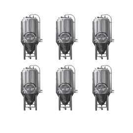 6-PCS Tanks 7BBL Pro Conical Fermenter 304 Stainless Steel