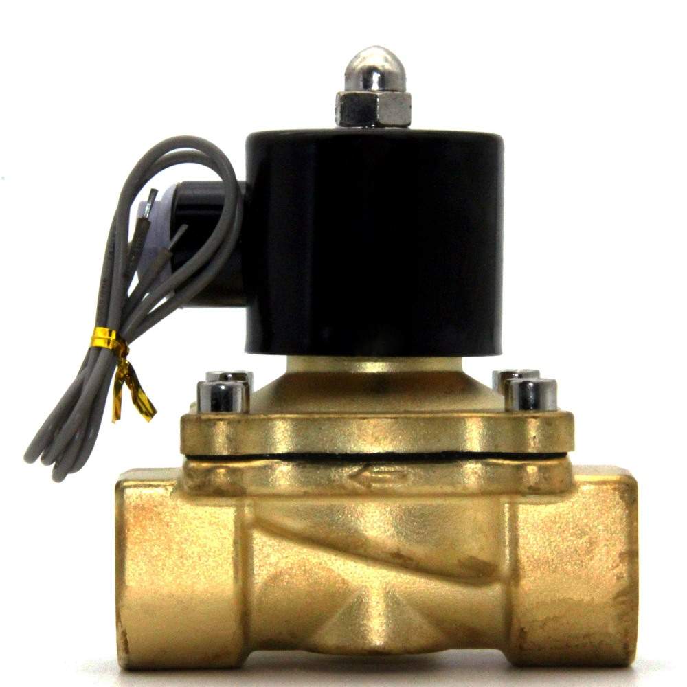 1" NPT Electric Solenoid Valve 120 VAC for Air, Water, Oil