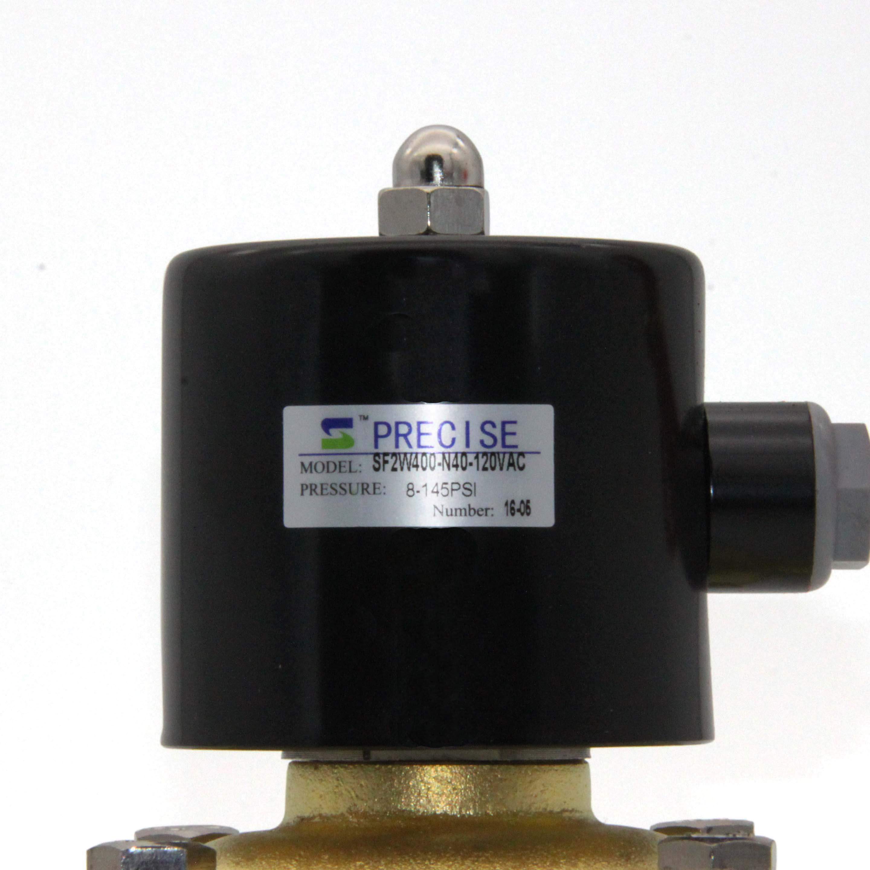 1-1/2" NPT Brass Electric Solenoid Valve 24VDC Normally Closed