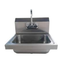 17" x 15" SS304 Wall Mounted Hand Sink with Gooseneck Faucet
