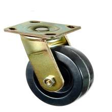 8" Heavy-Duty Swivel With Brake Plate Caster 1200 Lb Load Rating