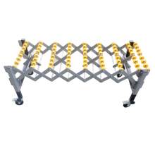 Heavy Duty 287 LBS Adjustable Conveyor Roller 51.1" Length Roller Table Flexible Support Work Table Extendable Stand