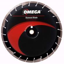 Omega Asphalt Saw Blade 10mm Tall Segments