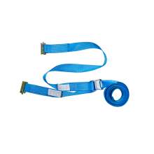 Cam Buckle Van Strap With Spring End Fitting 2" x 20' WLL 833 lbsWSTDA