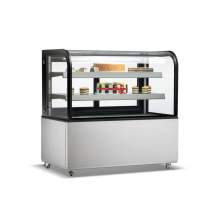 48 in. Commercial Bakery Display Case Curved Glass Stainless Steel Refrigerated Bakery Display Case