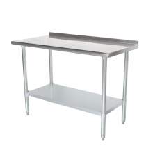 24" x 60"  Stainless Steel Commercial Kitchen Work Table Back splash