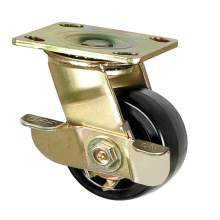 Evernew 8" Heavy-Duty Swivel Plate Caster, 1200 lb. Load Rating