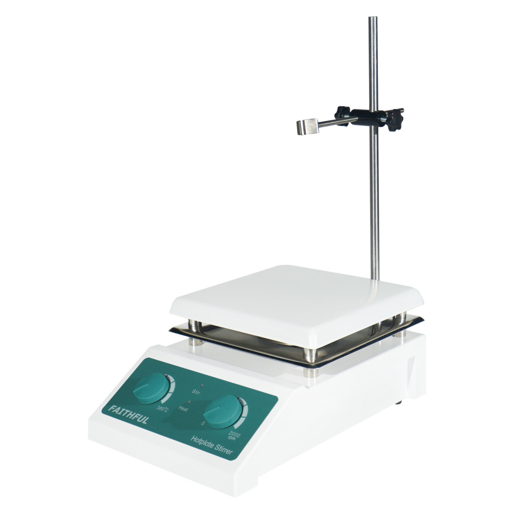 Toolots 7.6 x 7.6in 5L Large Display Digital Ceramic Plate Laboratory Magnetic Stirrer Hot Plate
