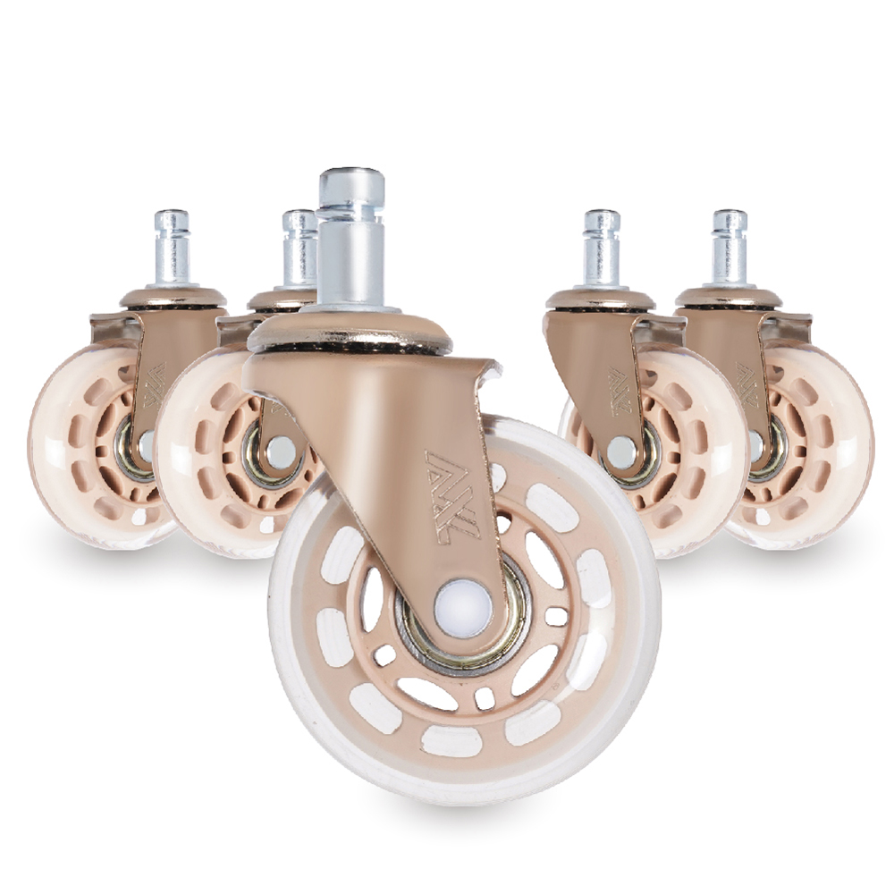 Rollerblade Style Office Chair Caster Pack of Five Replacement Wheels Ergocaster for sale online 