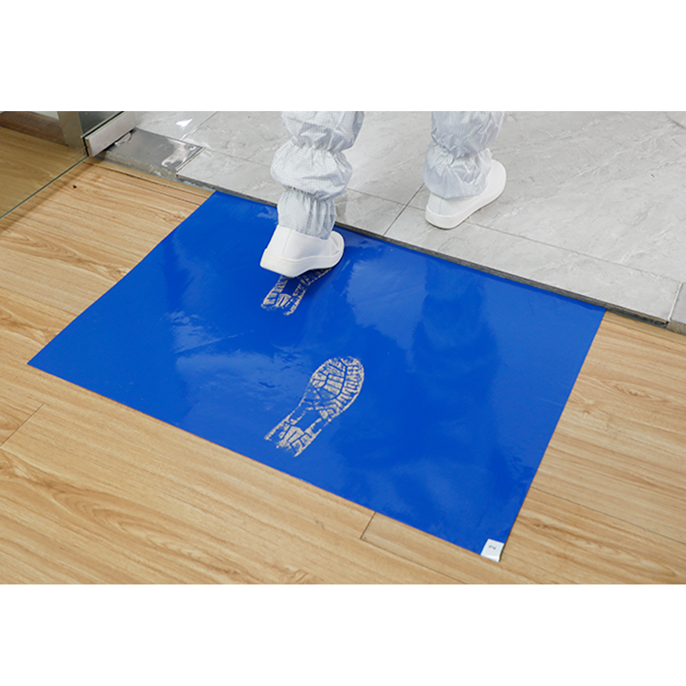 Antibactical Sticky Clean Adhensive Mats 36 x 60′′ Blue 30sheets/4Pack
