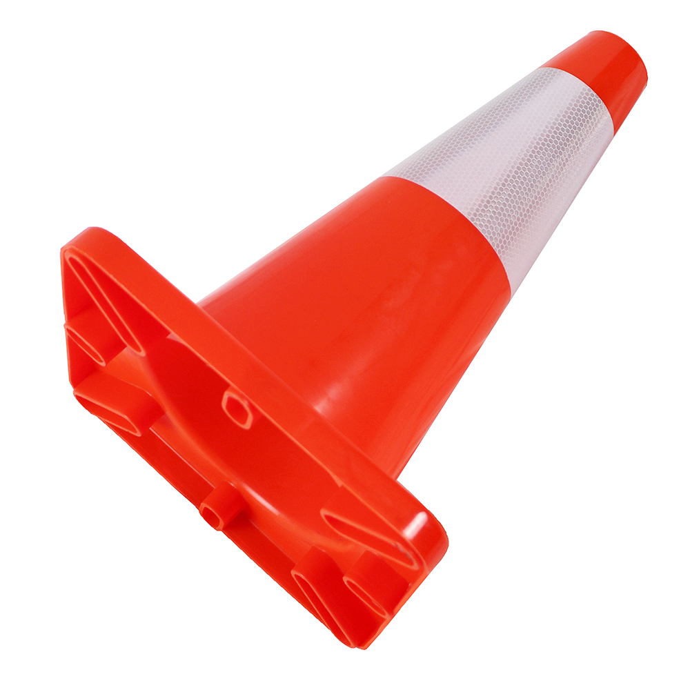 5-Pack 18-Inch Orange Safety Traffic Cones – 3M Reflective – Made In Taiwan By BBS Safety (B45S)