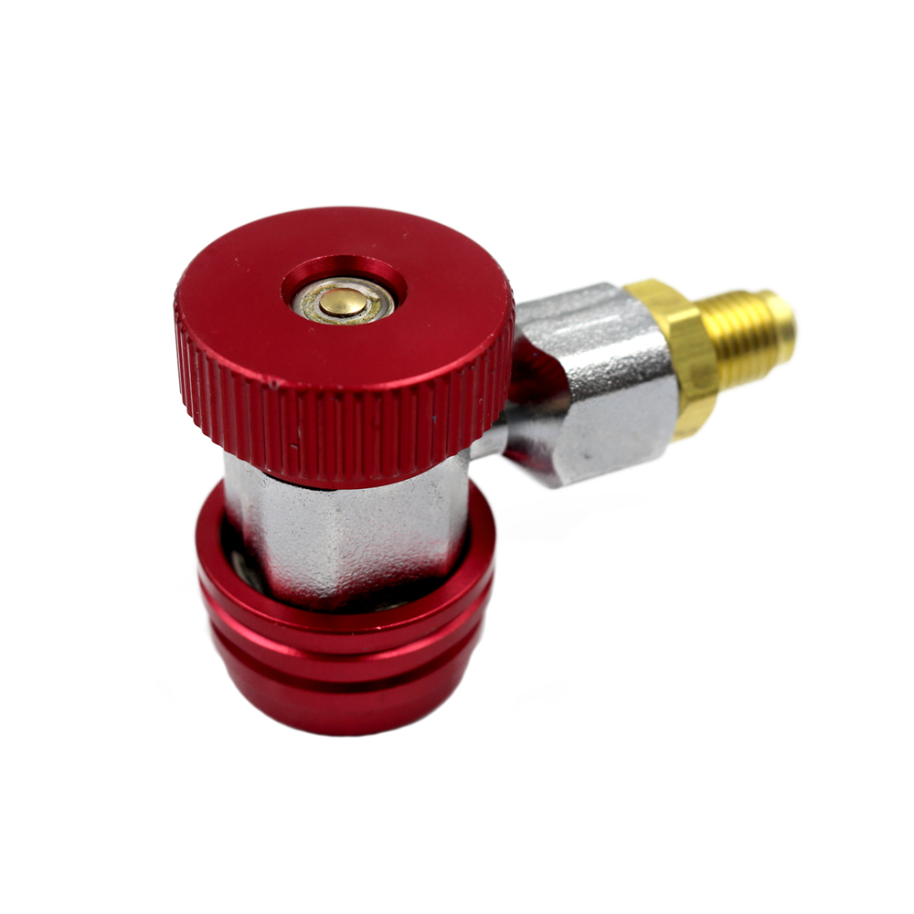 OCR R134A Quick Coupler Connector Adapter High & Low Adjustable with 1/4 Male Flare 