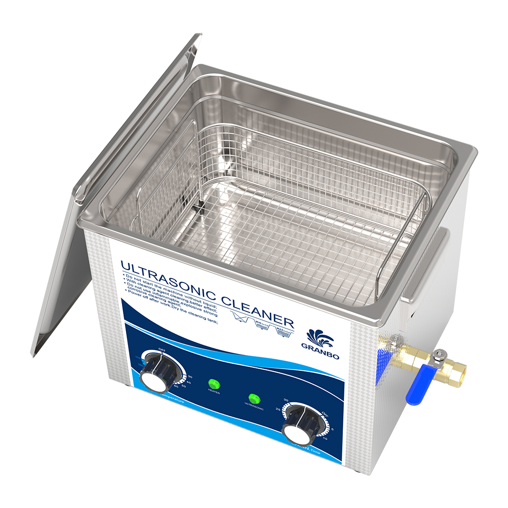 2.6 Gal Ultrasonic Cleaner 240W 40kHz Stainless Steel Bath Lab Washer