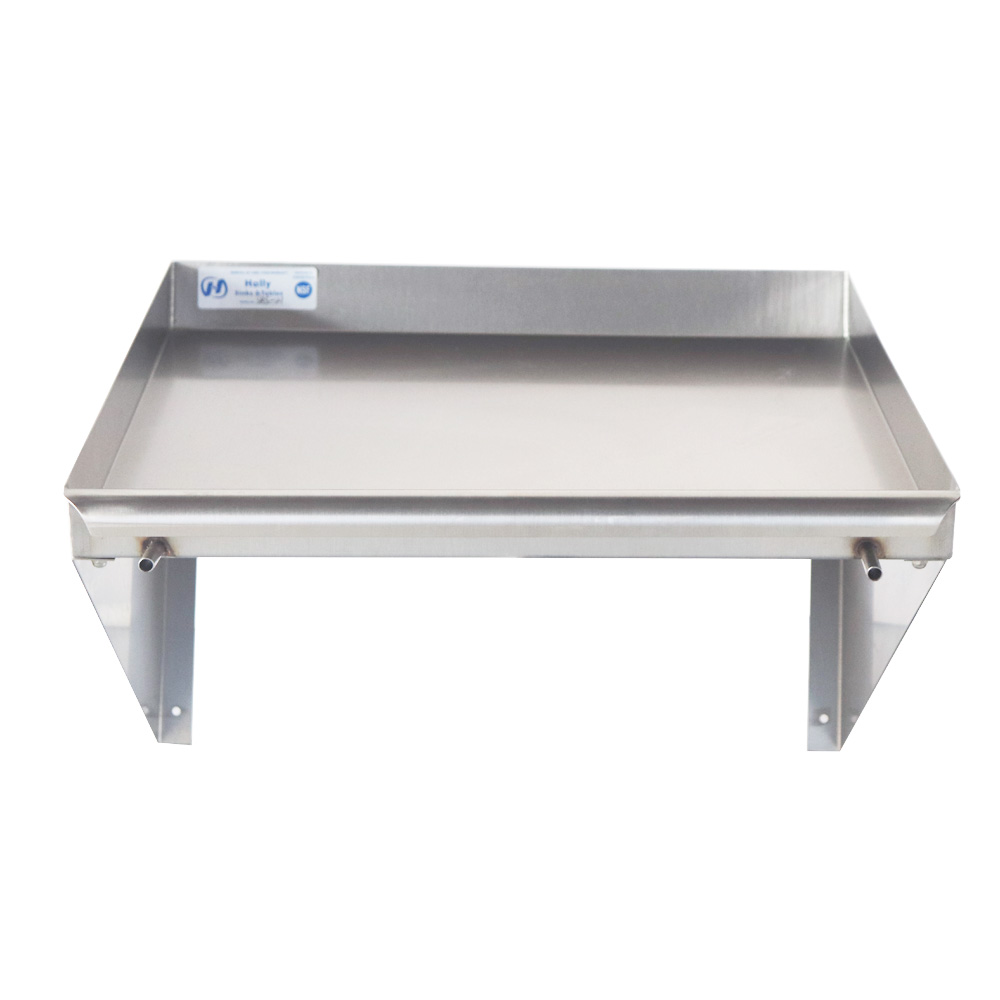 Bolton Tools 18-Gauge SS304 Wall Mounted Slanted Rack Shelf Width