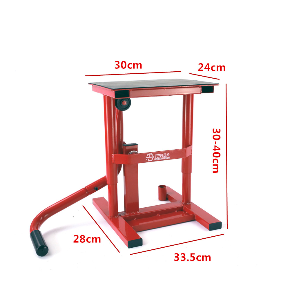 150 kg motorcycle stand lift stand motocross/enduro/trial lifter adjustable height from 33.5 cm to 46 cm. 